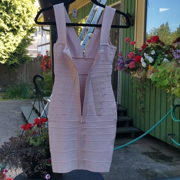 Cream Bandage Dress S - Picture 4 of 9